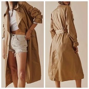 We the Free by Free People Soho Rain Trench Coat Size L